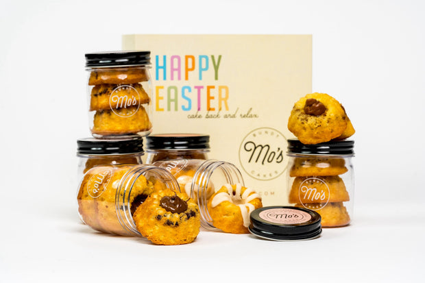 Happy Easter Mini Bundt Cake Jars